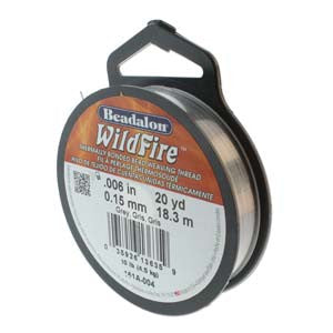 WildFire (Beadalon) Thermally Bonded Bead Weaving Thread  *GREY