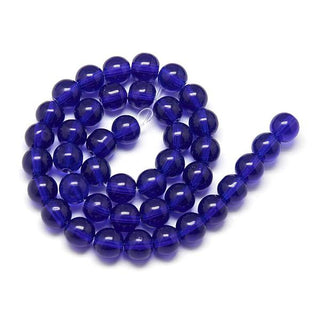 Glass Rounds *Cobalt Blue .   4 mm.  *Approx 95 Beads