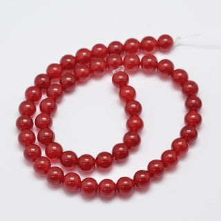 Jade (Stone Red) 8mm Round (approx 49 Beads)