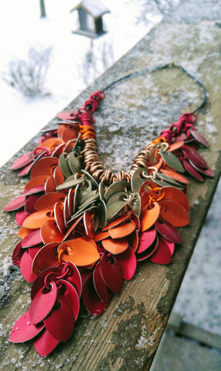 Elemental Leaves (Necklace)  *Blue Buddha Boutique (PDF, Paper Instructions and Full Kits Available)