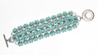 Lustrous Stitched Bracelet  (Component Kit- See description below). - Mhai O' Mhai Beads
 - 1