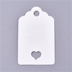 Cardstock/ Paper Price Tags, Hang Tags, for Jewelry Display, Arts and Crafts, Wedding Christmas, Rectangle.  (See drop Down for Options)