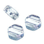 Honey Comb Beads 6mm (Czech Glass) 30 beads/strand.  *LUMI BLUE - Mhai O' Mhai Beads
