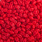 SuperDuo *Opaque Red  (Czech)  2.5 x 5mm  *22 gr tube - Mhai O' Mhai Beads
