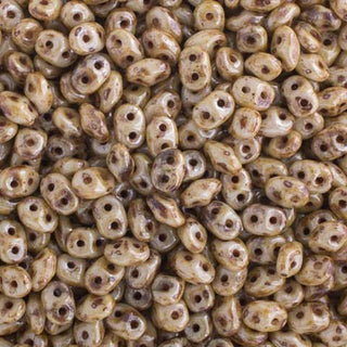 SuperDuo *Crystal LUSTER   (Czech)  2.5 x 5mm  *24 gr tube