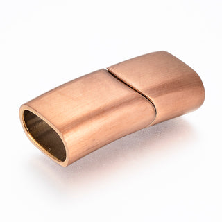 Magnetic Clasp (Rectangle)  Glue In Ends.  25 x 13 x 8mm. (Hole 10 x 5mm) See Drop Down for color options