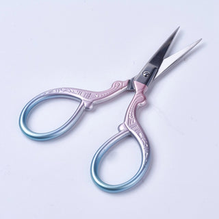 Stainless Steel Scissors, Embroidery Scissors, Sewing Scissors, Pink, 9.4x4.75x0.5cm.  Sold Individually.