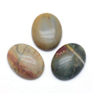Cabochon *Jasper  (Picasso ) Oval 30 x 40mm approx.