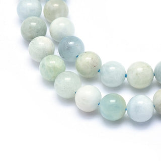 Aquamarine.  *See Drop Down for Size Options.  (15.5" Strand)