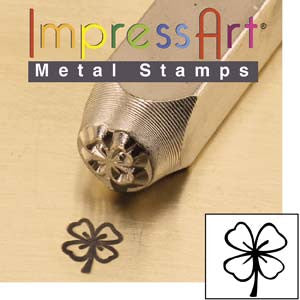 4 Leaf Clover Design Stamp(s) *6 mm - Mhai O' Mhai Beads
 - 1