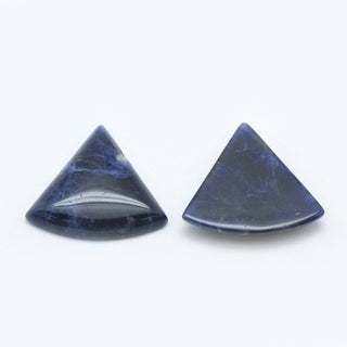 Natural Sodalite Cabochons, Triangle, 28.5x31x5mm.   *Sold Individually