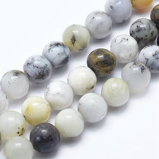 Opal (African White)  8MM Rounds.  approx 40 beads per strand