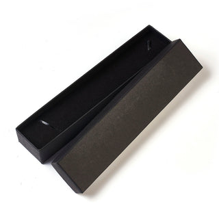 Bracelet/ Necklace Black Cardboard Box.  Rectangle: 21x4.5x3.1cm.  Sold Individually.