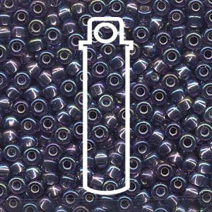 Seed Bead (MIYUKI 6/0)  Round.  (S/L AMETHYST AB)  20gm tube. - Mhai O' Mhai Beads
