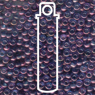 Seed Bead (MIYUKI 6/0)  Round.  (Violet Gold Luster)  20gm tube.