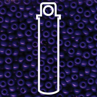 Seed Bead (MIYUKI 6/0)  Round.  (Opaque Cobalt)  20gm tube.
