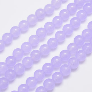 Jade (Hint of Lilac) 8mm Round (approx 49 Beads)