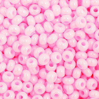 11/0 Czech  Round Seed Beads (Opaque Pink)  *approx 23 gram tube
