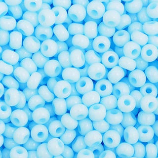 11/0 Czech  Round Seed Beads (Light Blue Solgel)  *approx 23 gram tube