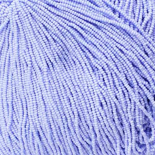 11/0 Czech (Dyed Chalk Light Violet SolGel) 6 String/Hank  *Approx 17 gr