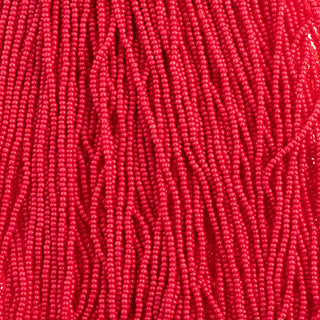 11/0 Czech  (Terra Intensive RED)  6 String/Hnk -Approx 18 Grams