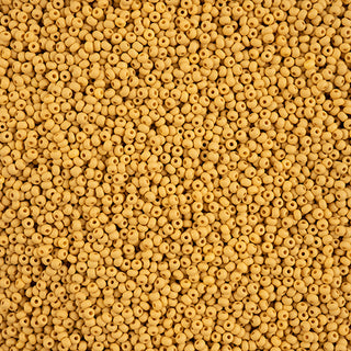 11/0 Miyuki Round Seed Beads (Permalux Dyed Chlk Yellow-Brown Matt)  *approx 24 gram tube
