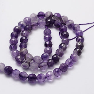 Amethyst (3 to 3.5mm Faceted Rounds) approx 15" Strand (about 150 Beads)