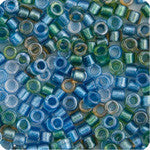 Miyuki Delica (Size 11)  (Blue Green Sparkle Lined) - Mhai O' Mhai Beads

