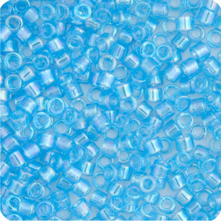 Miyuki Delica (Size 11)  (RD Blue Ocean Transparent AB) - Mhai O' Mhai Beads
