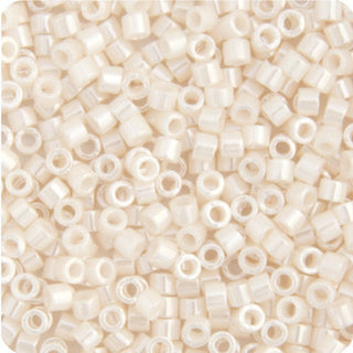 Miyuki Delica (Size 11)  (RD White Bisque Opaque Ceylon) - Mhai O' Mhai Beads
