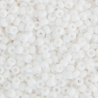 11/0 Miyuki Round Seed Beads (Chalk White Opaque)  *approx 22 gram tube