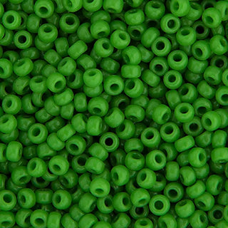 11/0 Miyuki Round Seed Beads (Opaque Green Pea)  *approx 22 gram tube