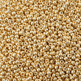 11/0 Miyuki Round Seed Beads (Duracoat Galvanized Bright Gold)  *approx 24 gram tube