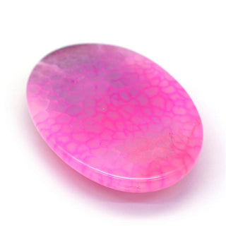 Cabochon *Agate (Crackle Pink) Oval 30 x 40mm approx.