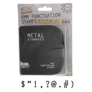 Punctuation Stamps- 9 pieces w/ Canvas Case (1.5mm/ 3mm/ 6mm) - Mhai O' Mhai Beads
 - 3