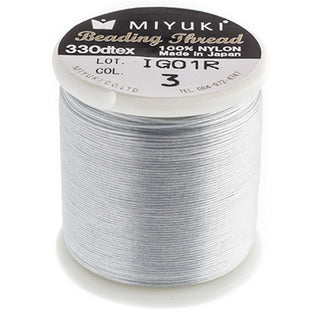 Miyuki Nylon Beaading Thread.  (Size B).  50 Meter Roll.  (See Drop Down for Color Options)