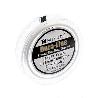 Miyuki Dura-Line Strong Beading Thread.  100% Polyethaline.  Made in Japan.   *See Drop Down for Options.