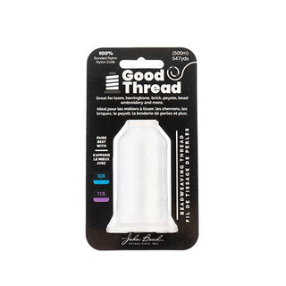 Good Thread.  (White).   500 Meter Nylon thread Spool.  (Tex 35).