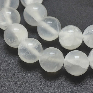 Natural Selenite Beads (Round)  *See Drop Down for Size Options