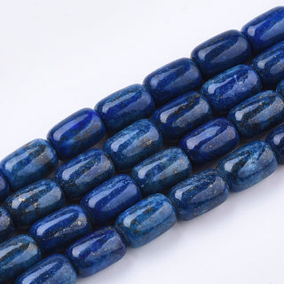 Natural Lapis Lazuli Beads Strands, Barrel, 12x8mm, about 32 Beads.
