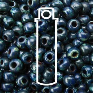 11/0 Miyuki Round Seed Beads (Picasso Montana  Matte)  *approx 23 gram tube