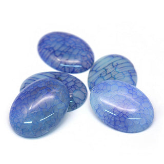 Cabochon *Agate (Crackle Blue) Oval 30 x 40mm approx.