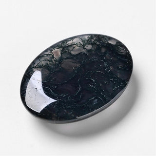 Cabochon *Agate (Moss Agate) Oval 30 x 40mm approx.
