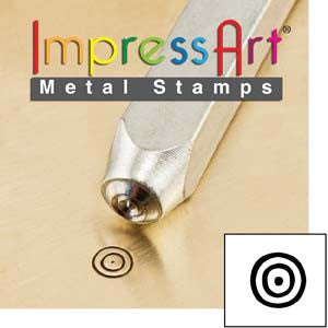 Bulls Eye Design Stamp *3 mm - Mhai O' Mhai Beads
