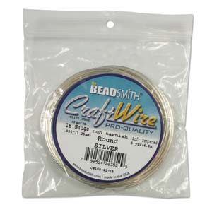 Craft Wire (Beadsmith Brand)  *Soft Temper. Tarnish Resistant Silver Plated. *Pro Quality.  (See Drop Down For Gauge Options)