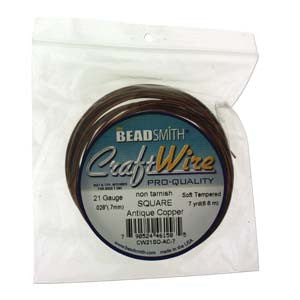 Wire *21 Gauge (Square). - Mhai O' Mhai Beads
 - 1