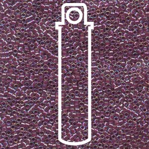 Delica  (Size 11)  (LINED MAGENTA AB)  *DB056