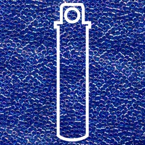 Delica  (Size 11)  (Lined Blue/Violet AB)  *DB063