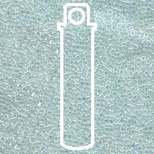 Delica  (Size 11)  (Lined Light Aqua AB) *DB083