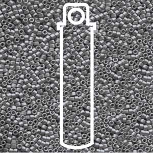 Delica  (Size 11)  (Galvenized Matte Graphite) *DB1175